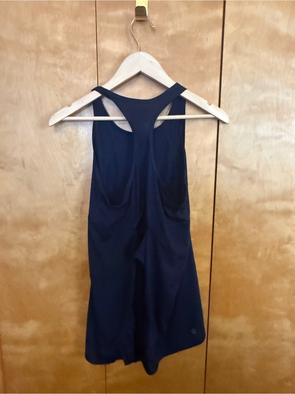 Athleta Razor Back Black Tank Top with cut out back size small